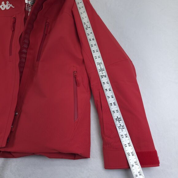 Kappa 6Cento 611P Ski Snowboard USA Jacket Red Mens Medium Hooded Pockets NWT - Picture 9 of 9